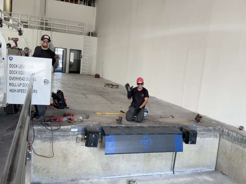 Dock leveler replacement for a 3PL warehouse, Baldwin Park, CA