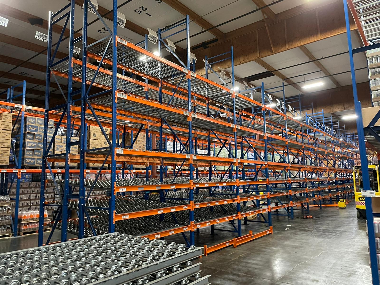 Pallet rack installation with ongoing maintenance, Los Angeles, CA